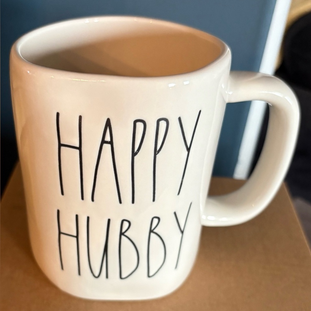 Rae Dunn Happy Hubby Ceramic Mug